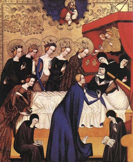 MASTER of Heiligenkreuz The Death of St. Clare